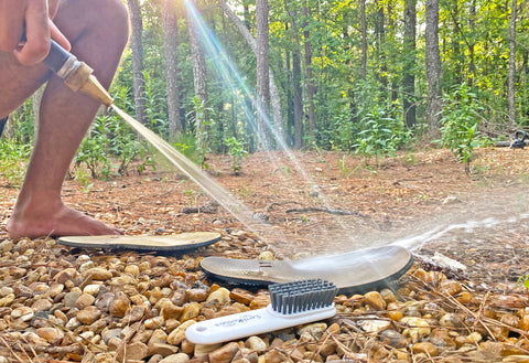 Sandal Cleaning Nozzle + Scrub Brush