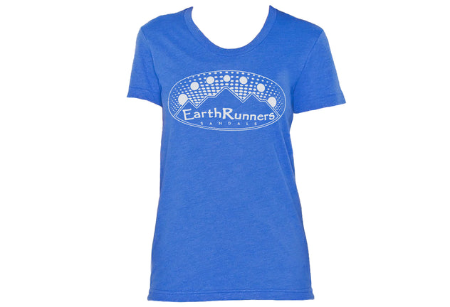 womens blue earth runners shirt