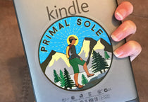 primal sole hiker sticker