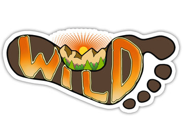 rewild your wild sole sticker